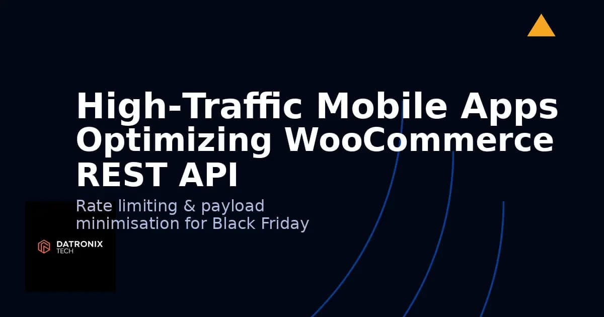 High‑Traffic Mobile Apps: Optimizing WooCommerce REST API for Black Friday Loads