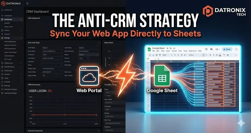 The “Anti-CRM” Strategy: Building Custom APIs to Sync Web Apps Directly to Google Sheets