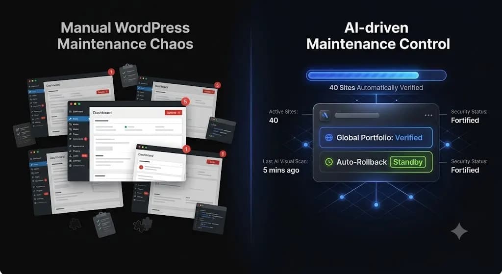 automate wordpress maintenance