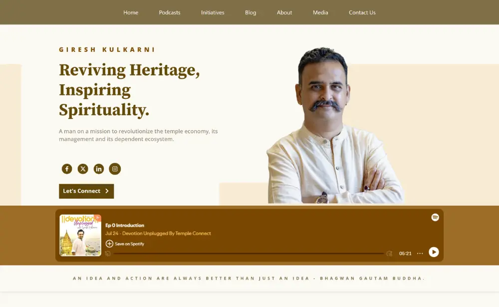 Giresh Kulkarni Project First Fold Of Home Page